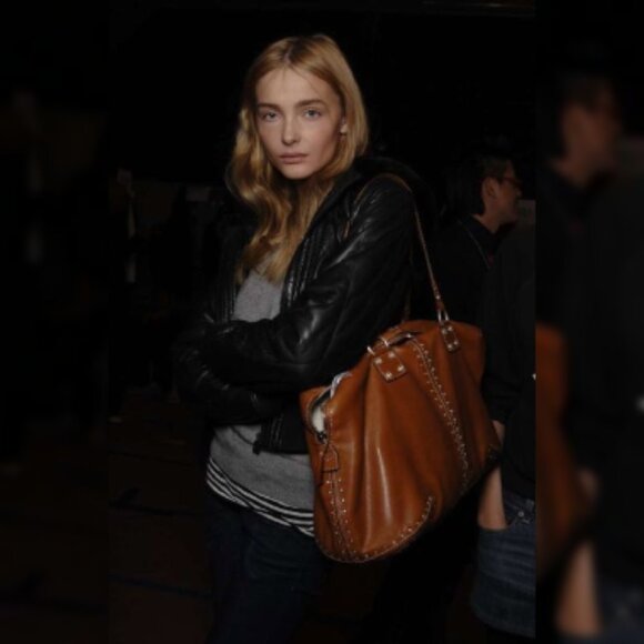 NWOT Michael Kors Astor Satchel in Color Luggage 2010s Reissue - Picture 3 of 14